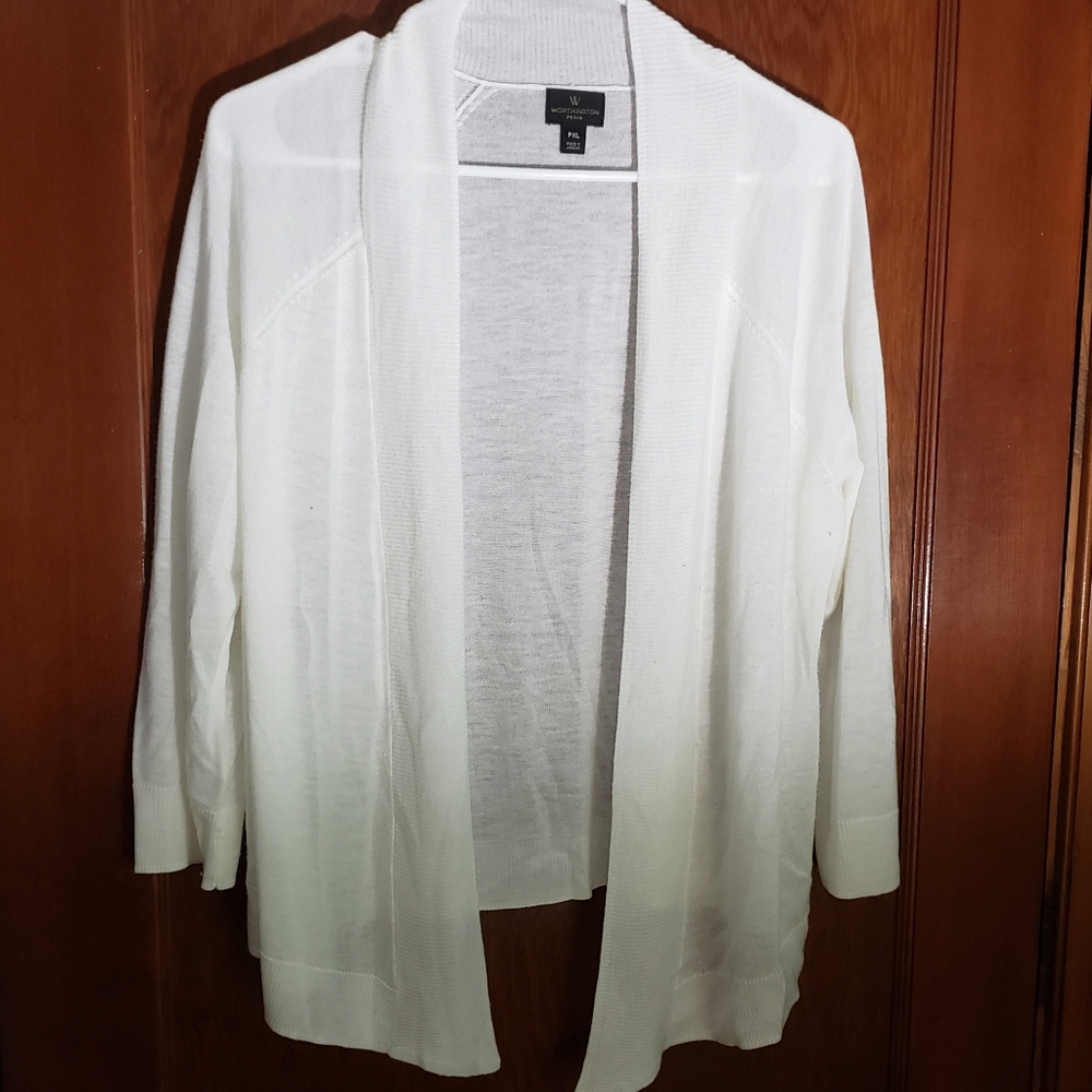 Cream colored cardigan